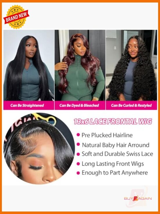 250 Density 30 Inch 13x6 Lace Front Wig Body Wave HD Transparent Lace Frontal main image 5